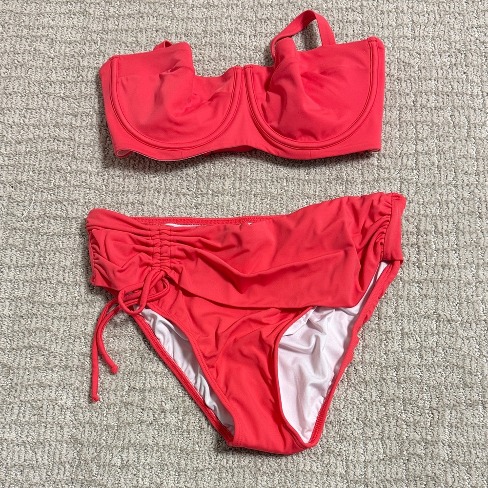 Venus Womens Coral Bikini Set